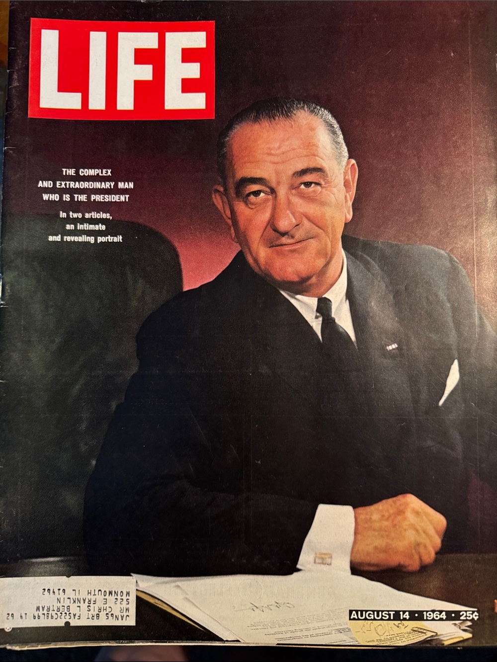 LIFE Magazine August 14, 1964 Cover - Red
